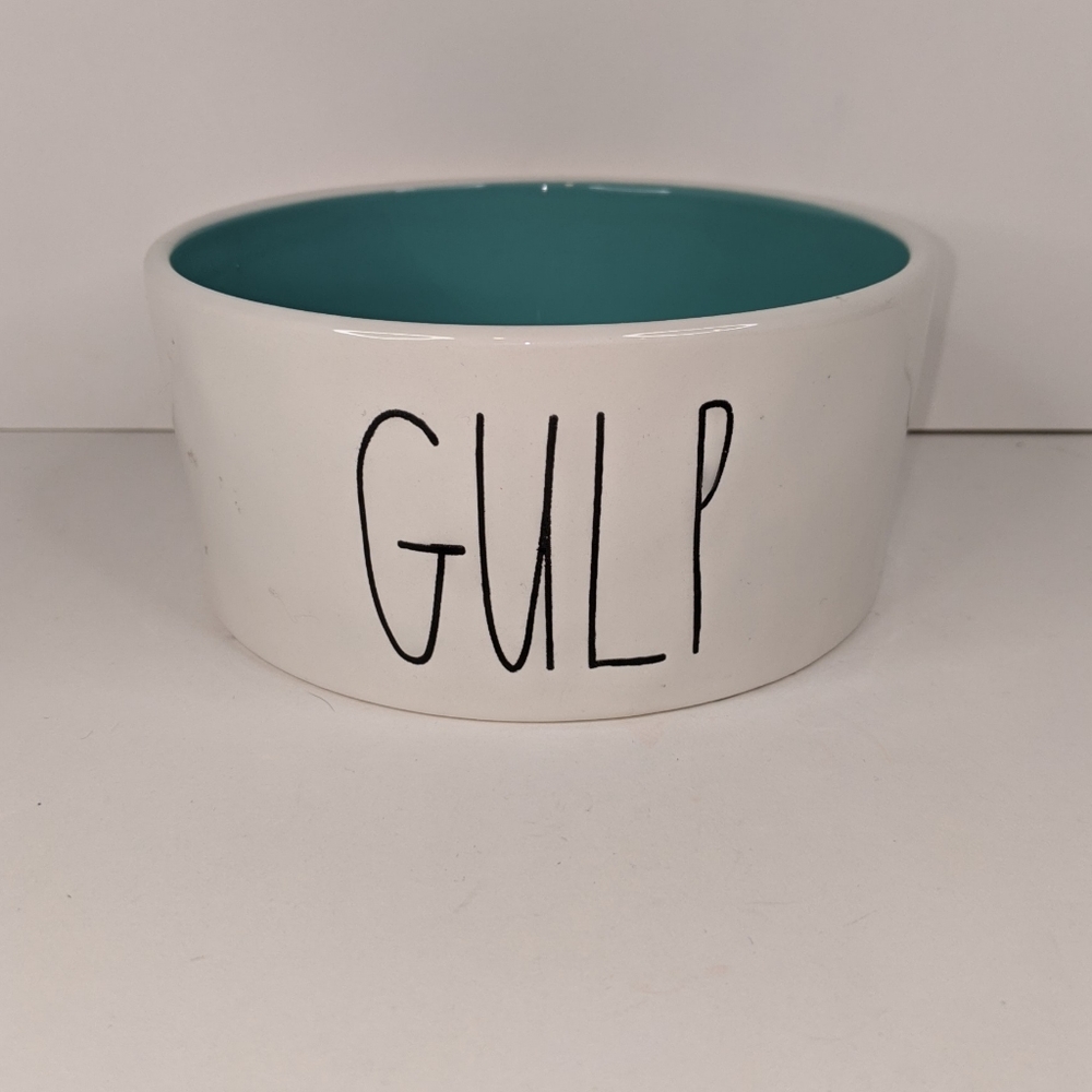 Rae Dunn by Magenta Large Ceramic Gulp Pet Bowl